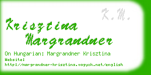 krisztina margrandner business card